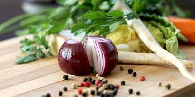 Vegetables on a cutting board